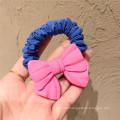Korea Fluorescent Bow Knot Scrunchies Hair Tie Elastic Band Colorful Flower Ring Cute Girl Ponytail Head Rope Rubber Female Fash